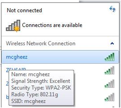 Wireless Not Connecting To Network Vista
